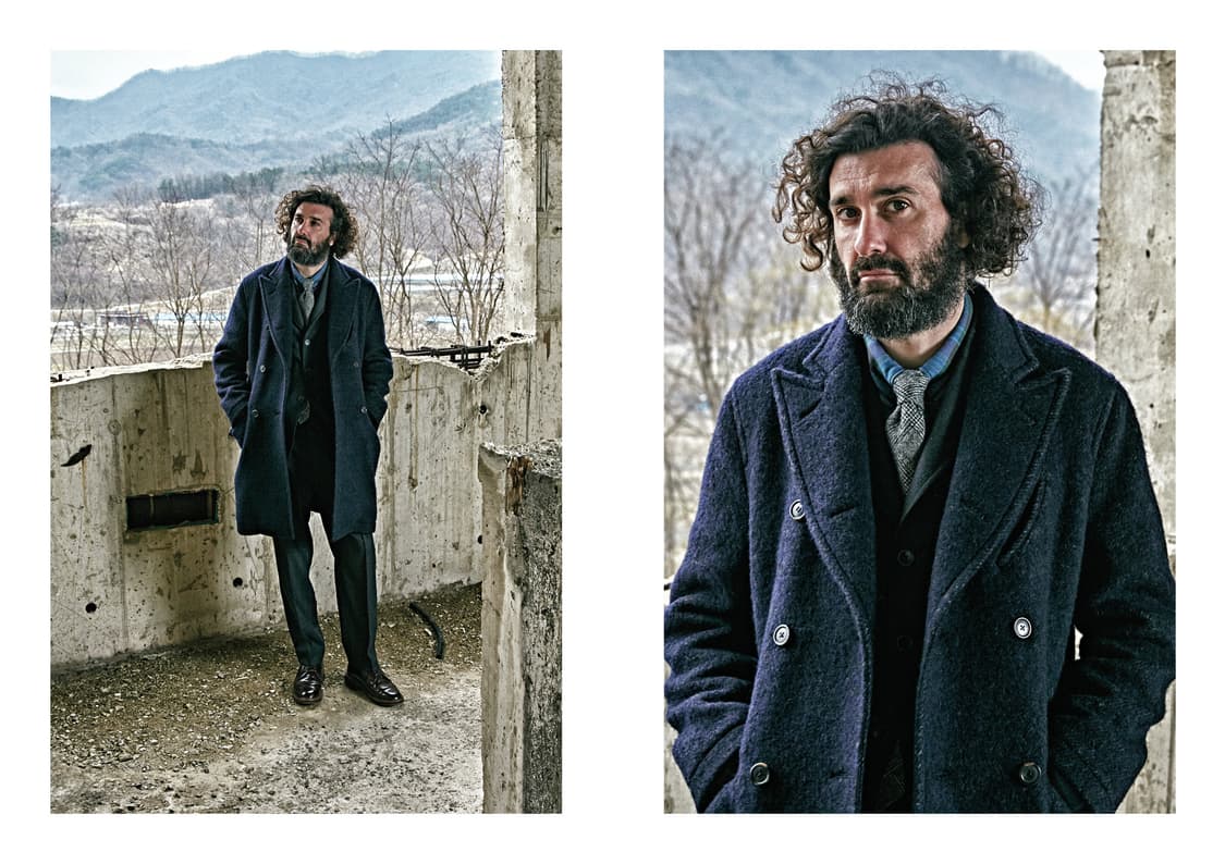 [105] 이스트로그 수발피노 체스터필드 코트 네이비 상품이미지6