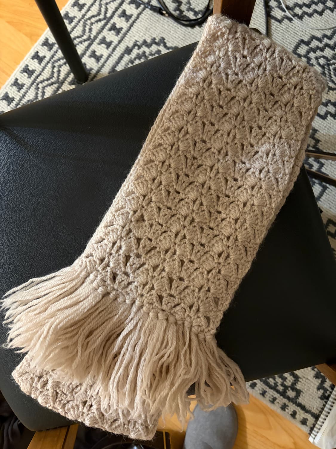 빈티지 크로셰 머플러 상품이미지1