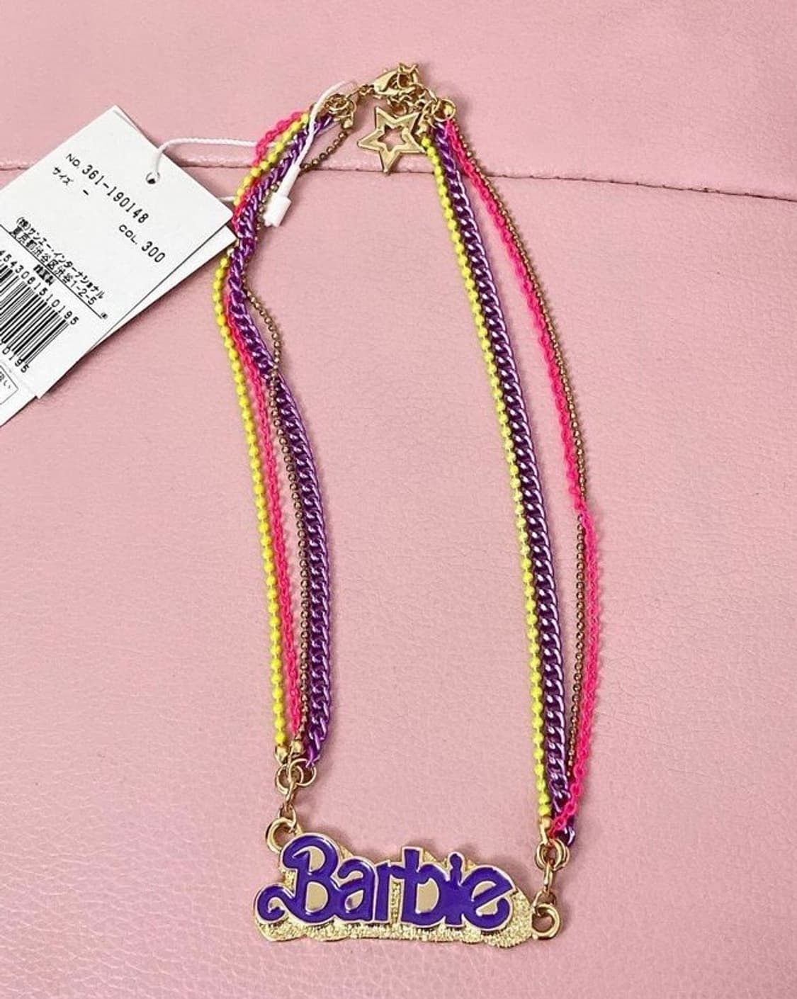 Barbie 바비 네온체인 레터링목걸이 빈티지목걸이 상품이미지4