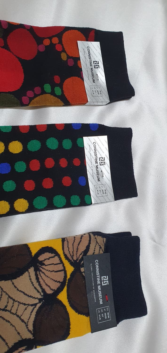 그린 옐로우 도트 CONNISTINE MUSEUM 코니스틴 뮤지엄 양말 상품이미지4