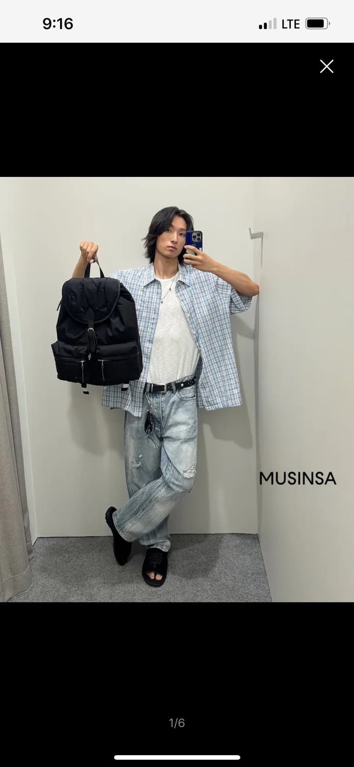 펜필드 위시드 데미지 셀비지 데님팬츠 인디고 상품이미지2