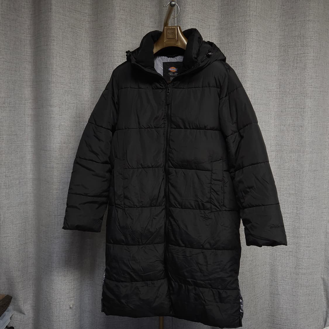 M ) 디키즈 남녀공용 롱패딩 블랙 상품이미지1