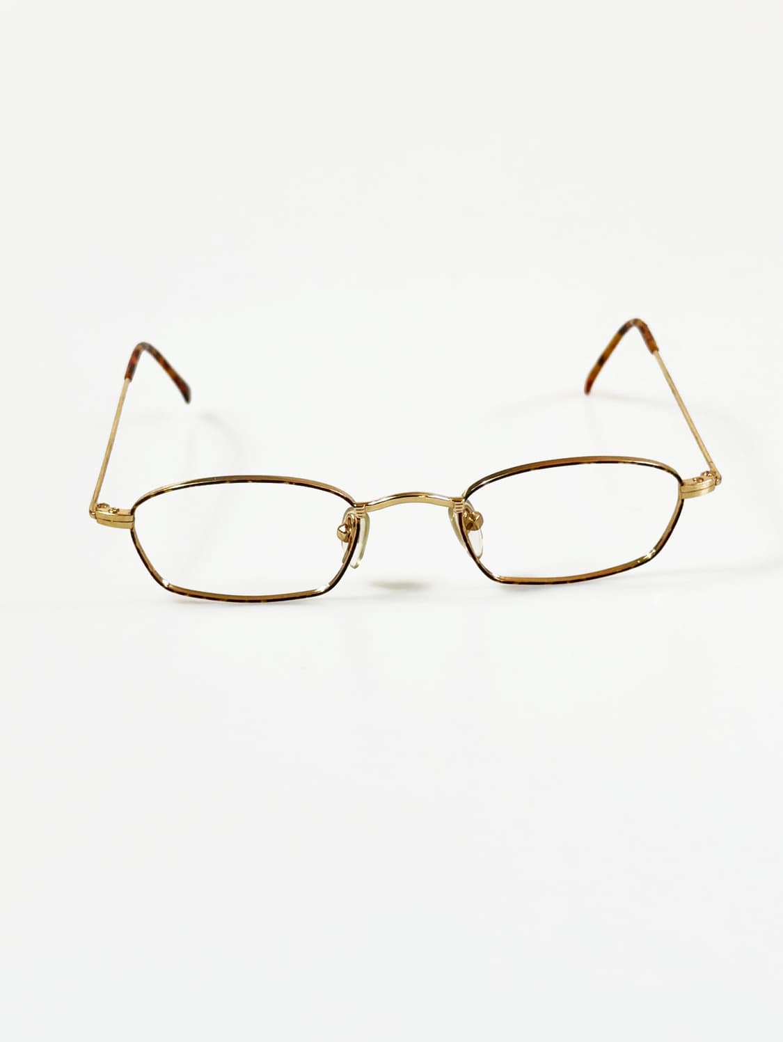 90s PASSION 골드 톨토즈 슬림 스퀘어 빈티지 안경 상품이미지2