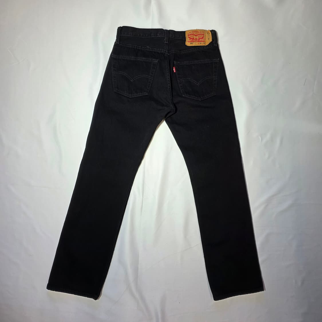 [W30L30]리바이스 501 블랙 데님 팬츠 상품이미지5