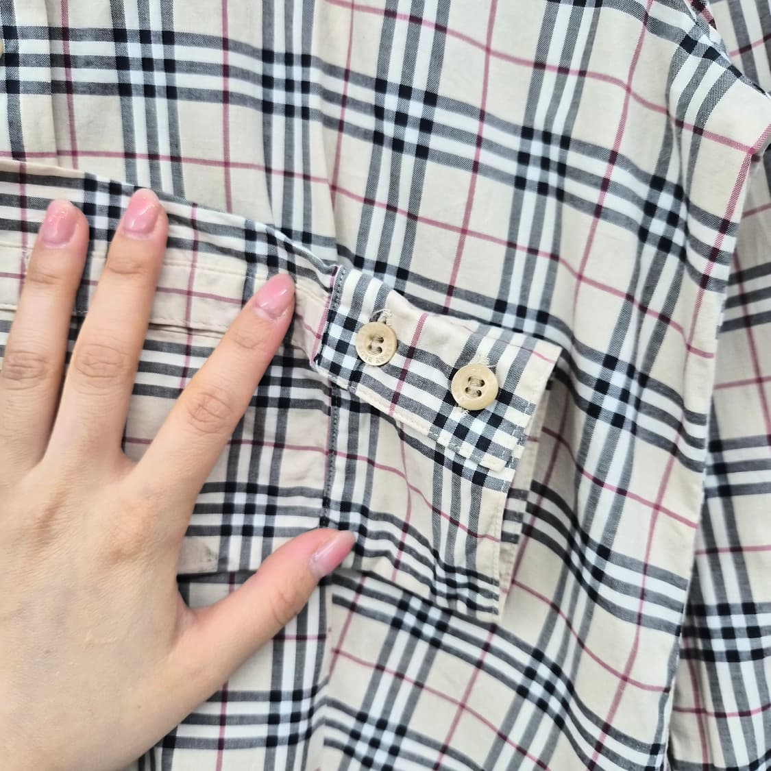 버버리 체크 셔츠 여성 XS 상품이미지6