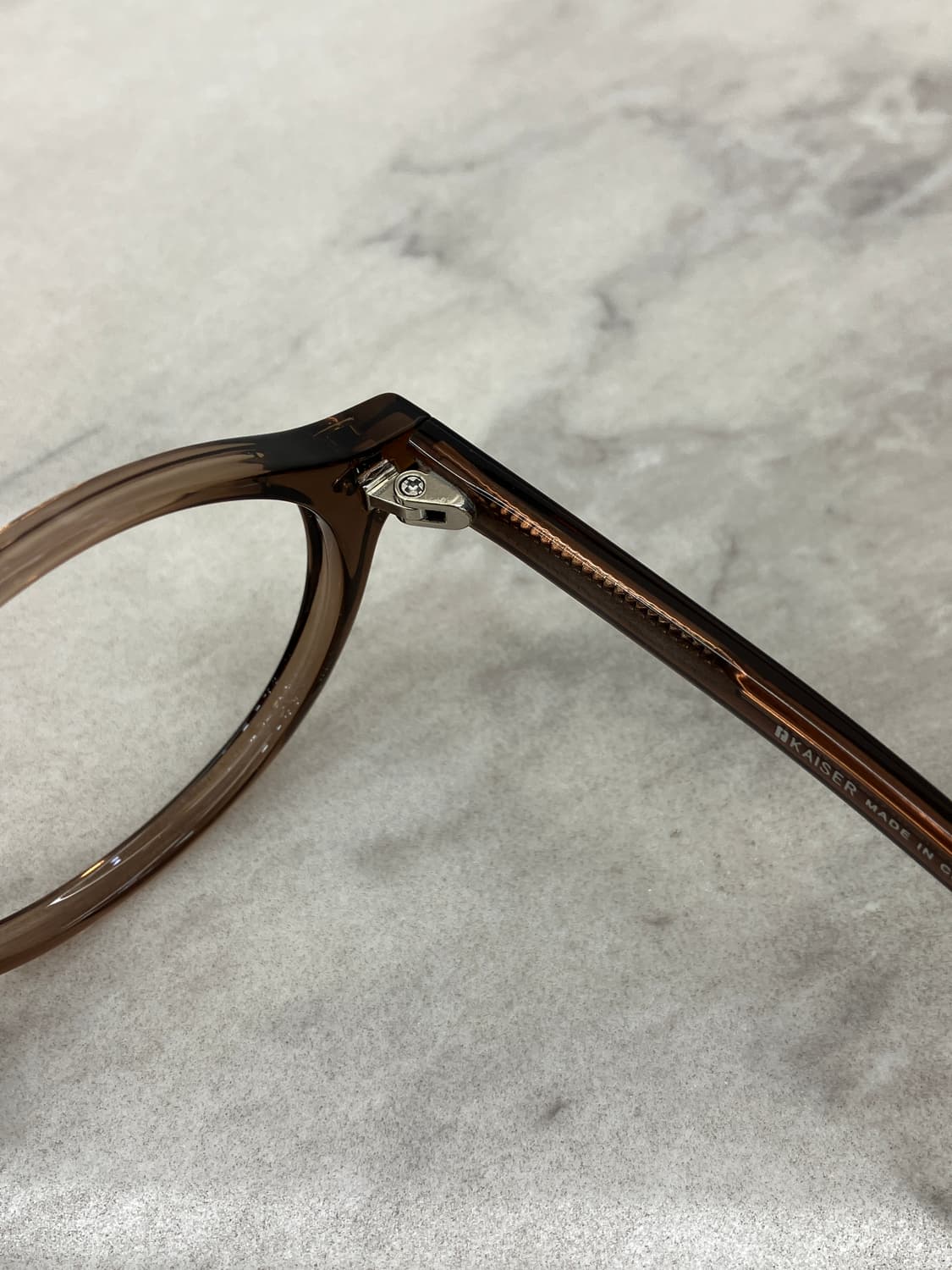 B75 KS 브라운 오벌 슬림 뿔테 안경6859 상품이미지3