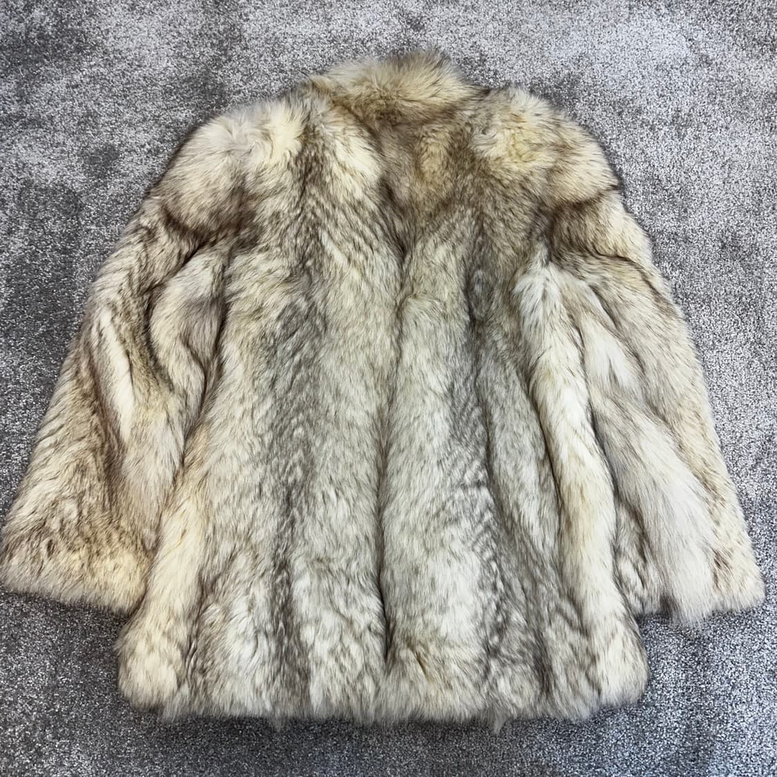 화이트 브라운 믹스컬러 사가폭스 퍼자켓L 상품이미지6