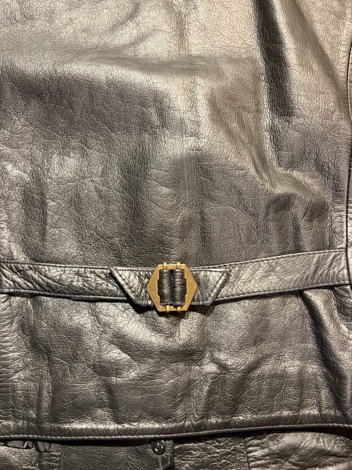 Western dressy leather vest / 웨스턴 소가죽 조끼 상품이미지4