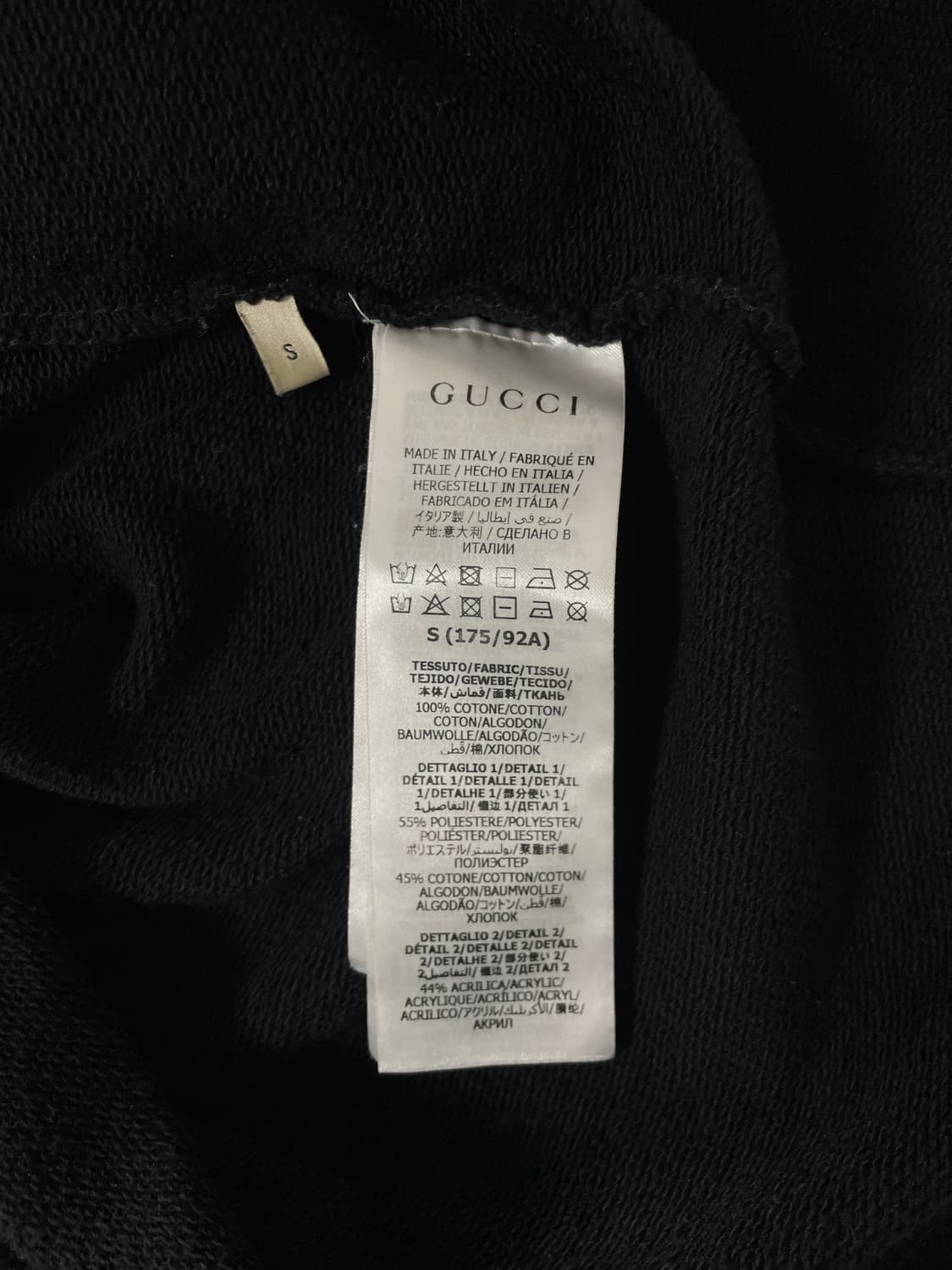 [S] GUCCI 구찌 코튼 저지 스웻 웹 후드 아노락 자켓 상품이미지9