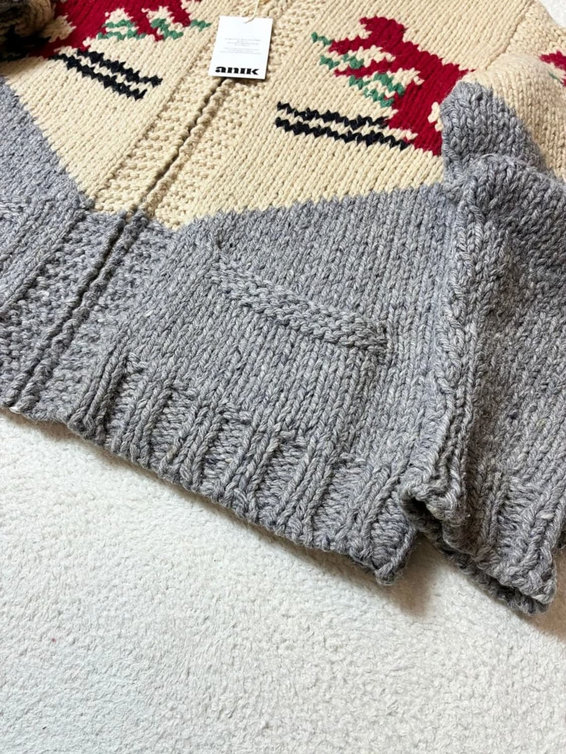 네이티브오브어스 90's 헤비울 코위찬 니트 가디건 PN6504 상품이미지5