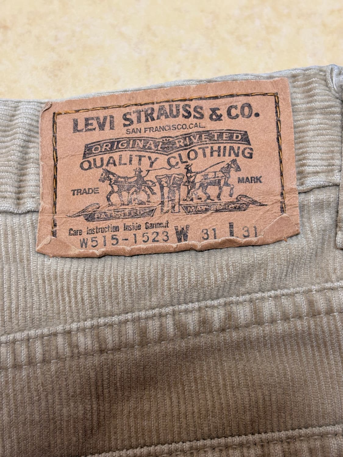 리바이스 515 코듀로이 팬츠 상품이미지3