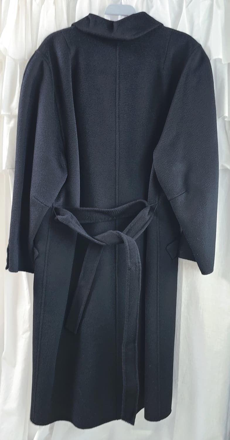 캐시미어 100 블랙 코트 상품이미지5