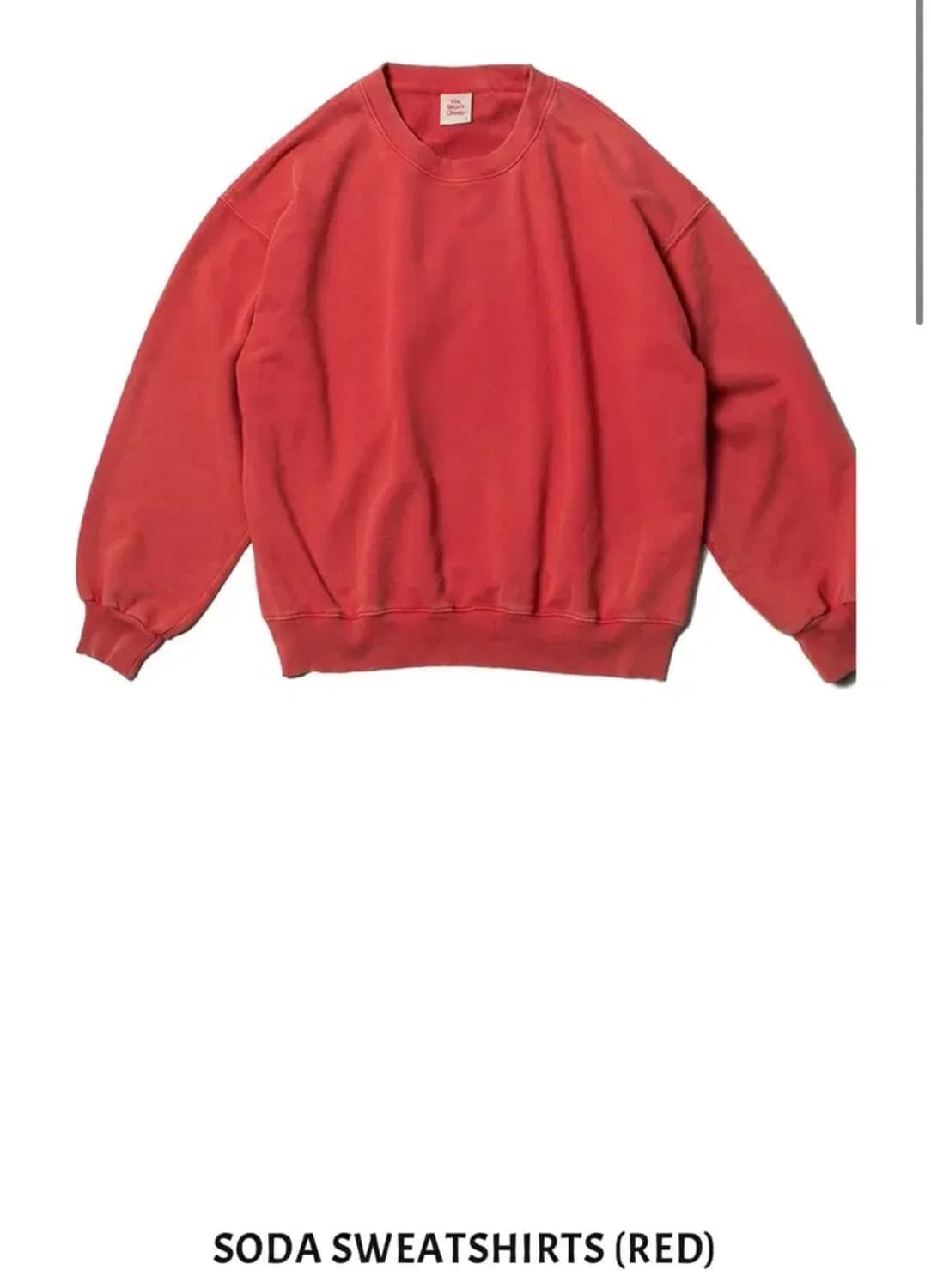 뤡코즈 소다스웻셔츠 레드 3사이즈 새상품 상품이미지1