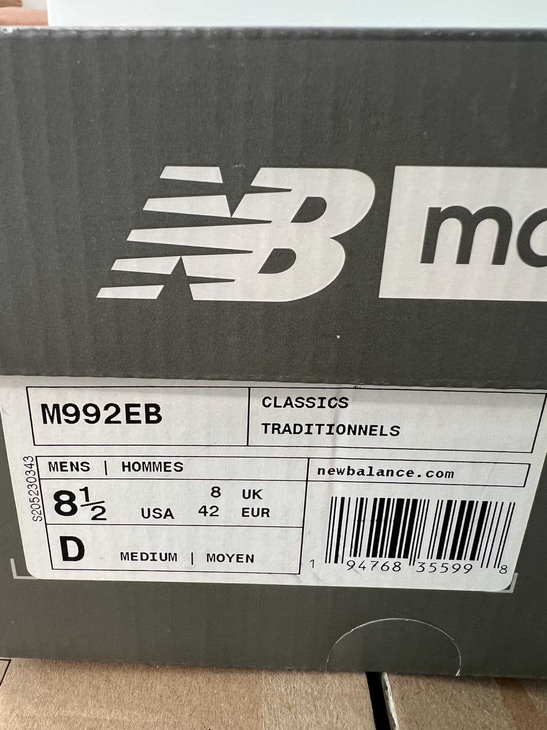 뉴발란스 992 (M992EB) 상품이미지3