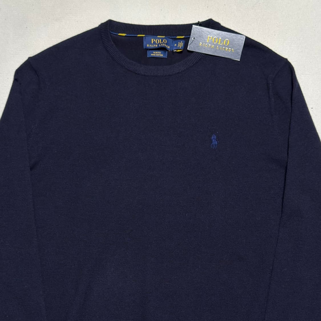 M (새상품) 폴로랄프로렌 네이비 피마코튼 니트 상품이미지1