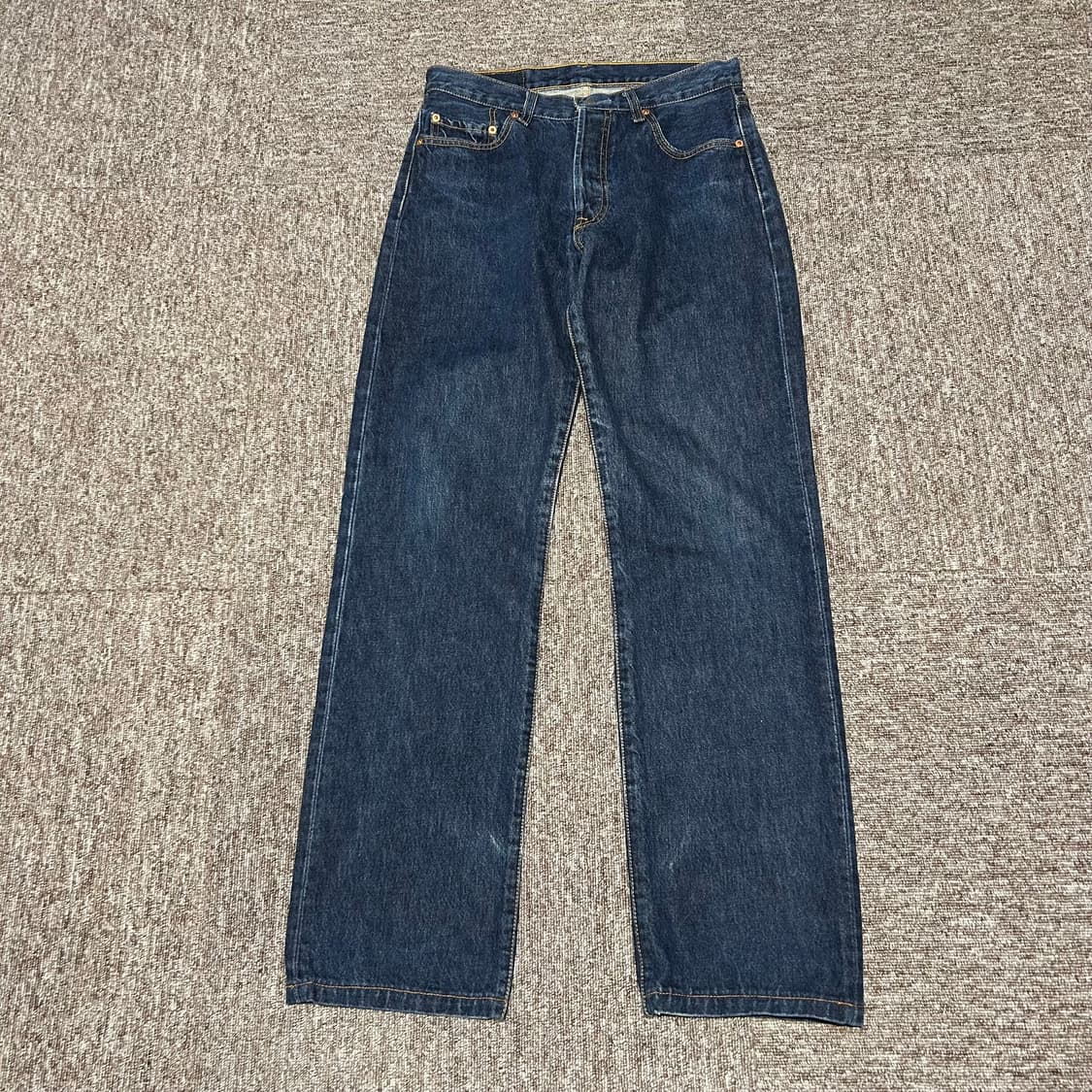 30inch) 리바이스 501 생지 진청 데님 청바지  상품이미지5