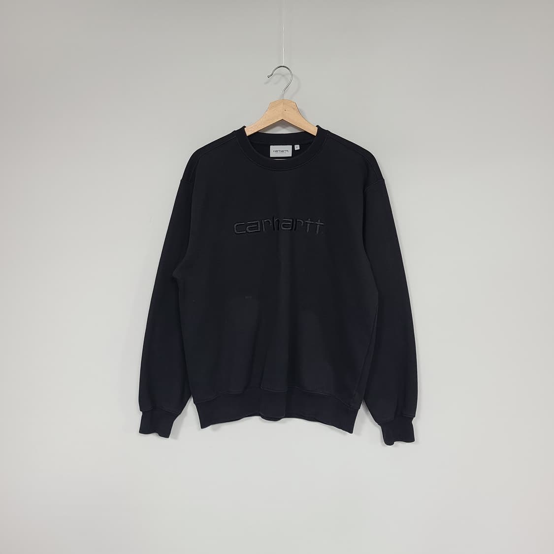 칼하트 WIP 남성 기모 로고 맨투맨 블랙 M 상품이미지2