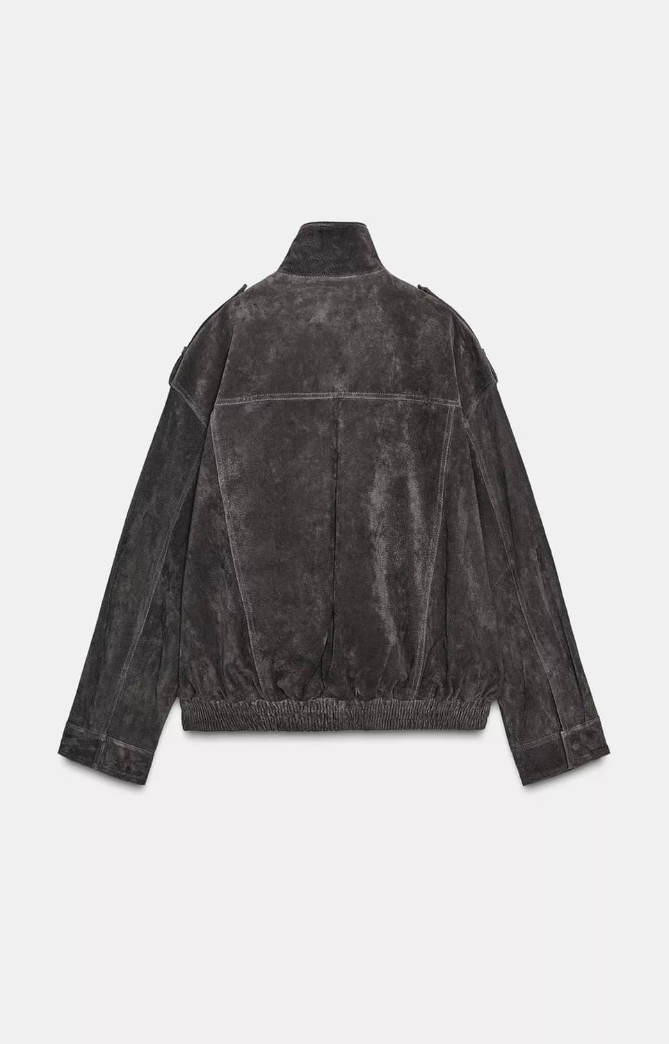 (해외대란템) 자라 zara 스웨이드 레더 자켓 먹색 S 상품이미지3