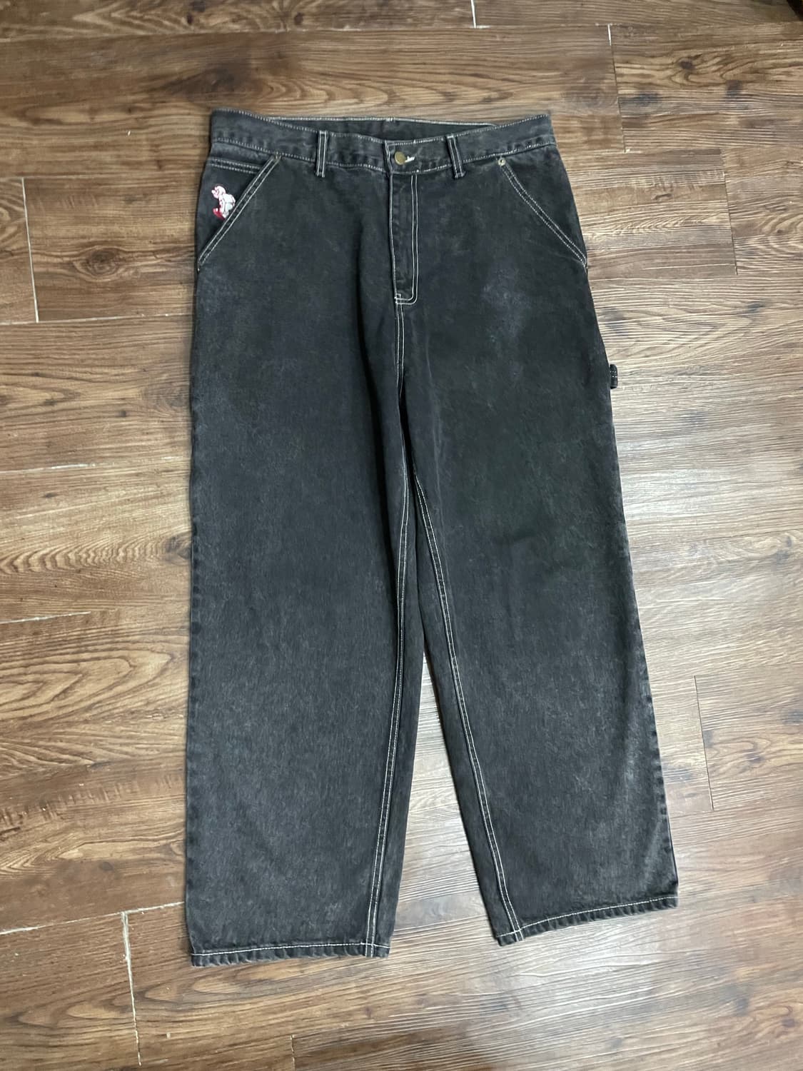 WKNDRS DRAGGY WORK PANTS BLACK 상품이미지2