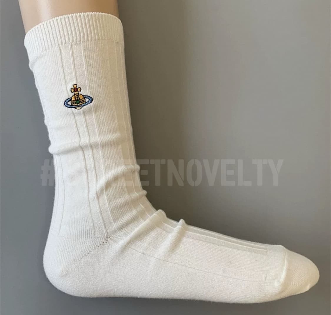 비비안 웨스트우드 원포인트 ORB 리브 크루 양말 상품이미지5