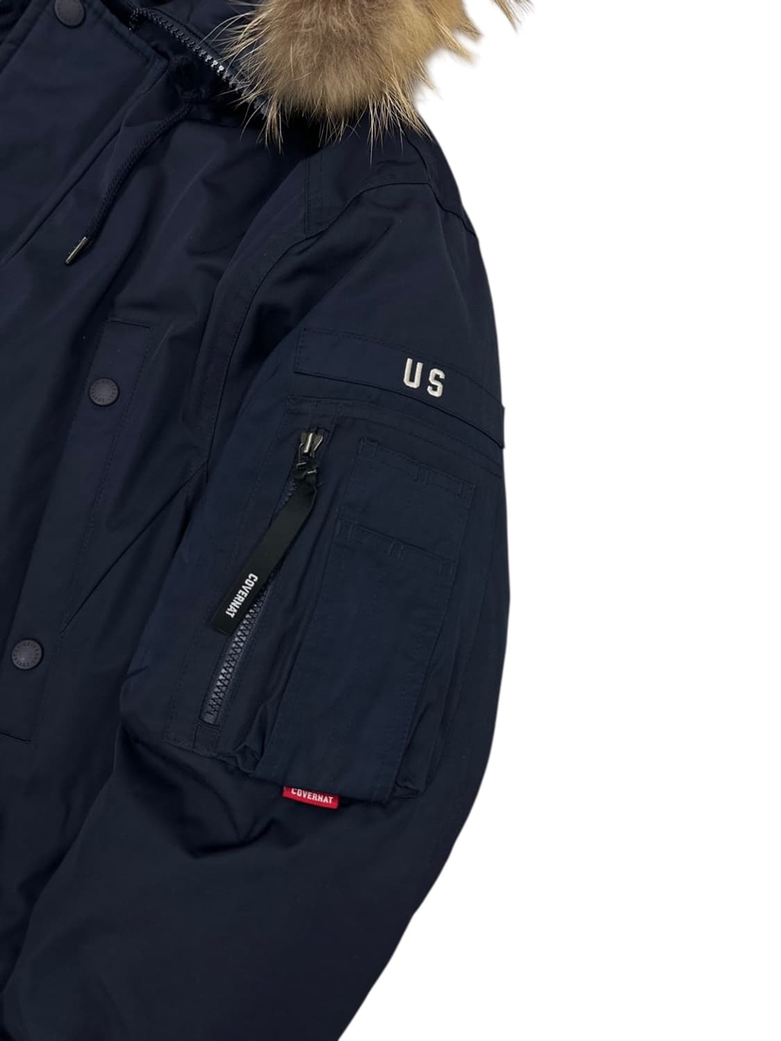 커버낫 구스다운 야상패딩 네이비 (L) 상품이미지7