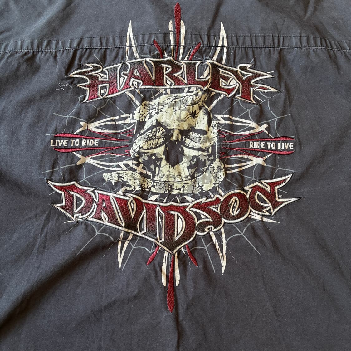 할리데이비슨 정푼 블랙 셔츠 상품이미지9