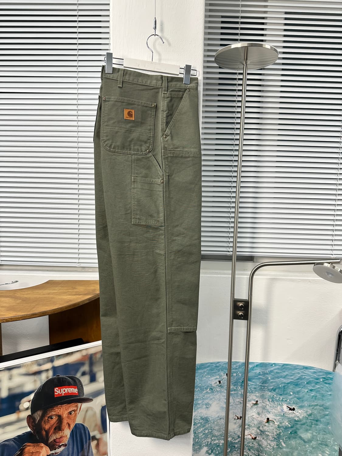 칼하트 모스그린 더블니 카펜더워크팬츠 38x34 상품이미지2