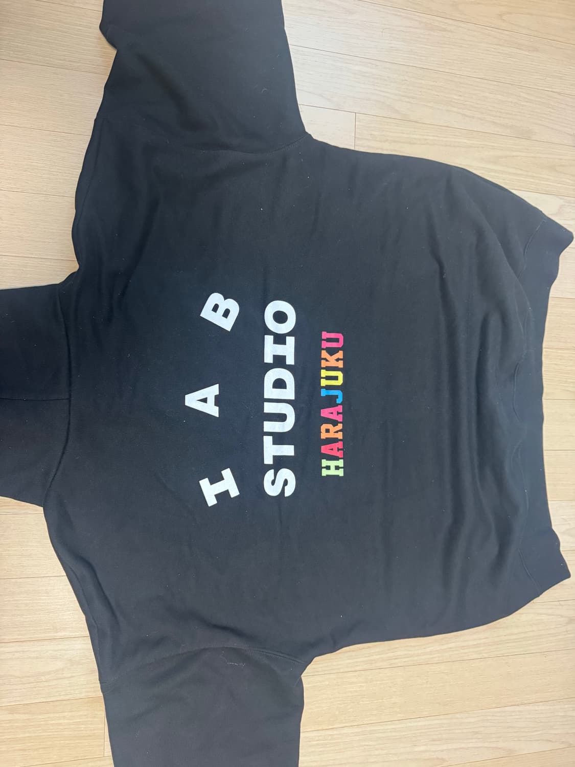 IAB 스튜디오 하라주쿠 블랙 후드티 L 상품이미지2