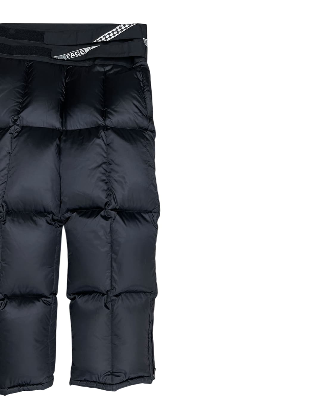 파세타즘 벨크로 디테일 패디드 팬츠 블랙 상품이미지7