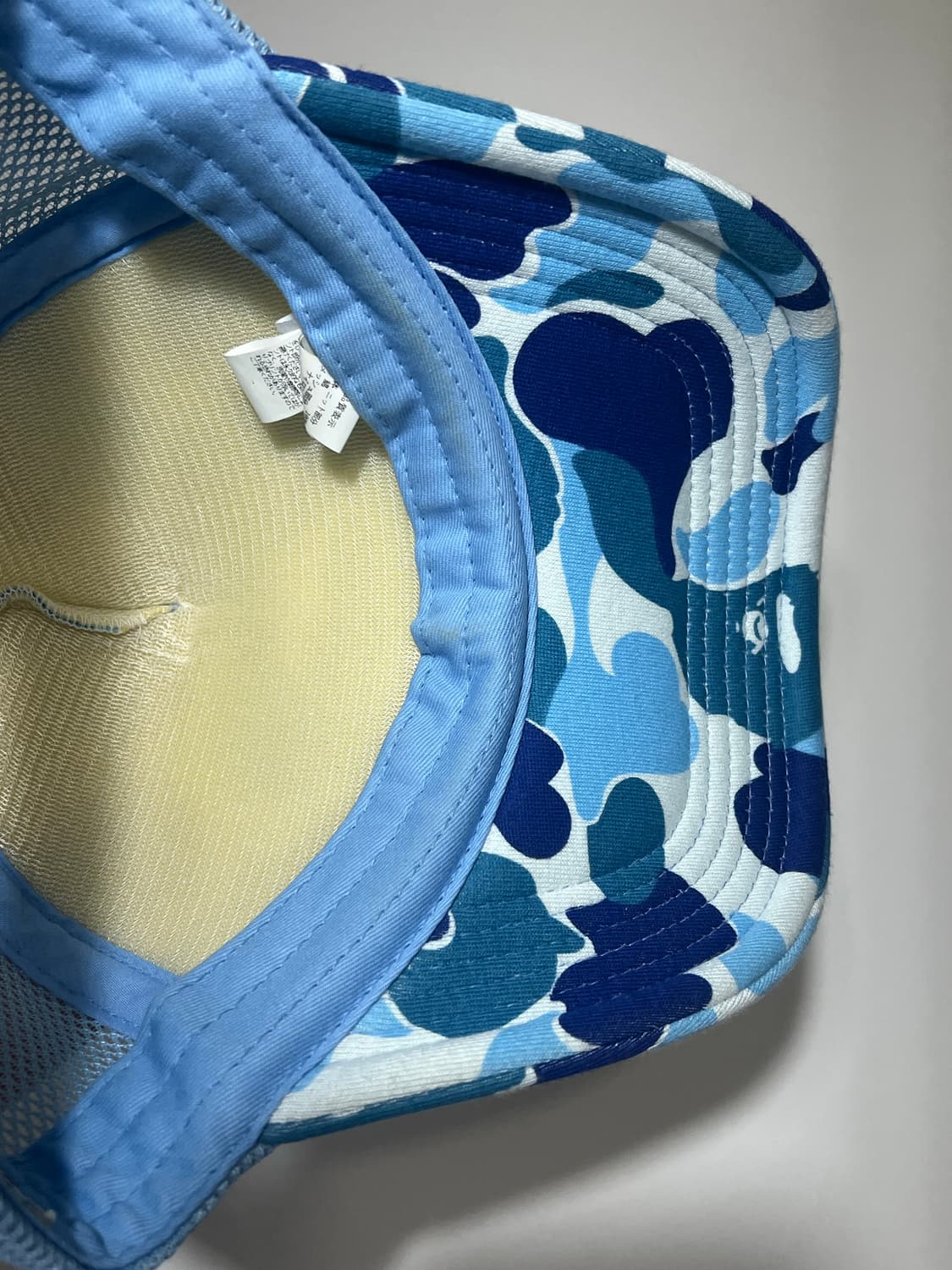 베이프 ABC 카모 에이프 페이스 메쉬캡 블루 상품이미지4