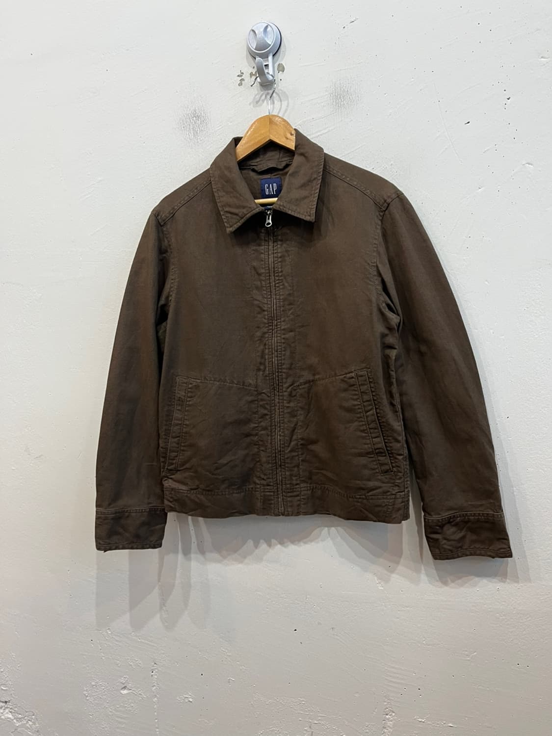 GAP 갭 린넨 블렌드 블루종 자켓 브라운 상품이미지1