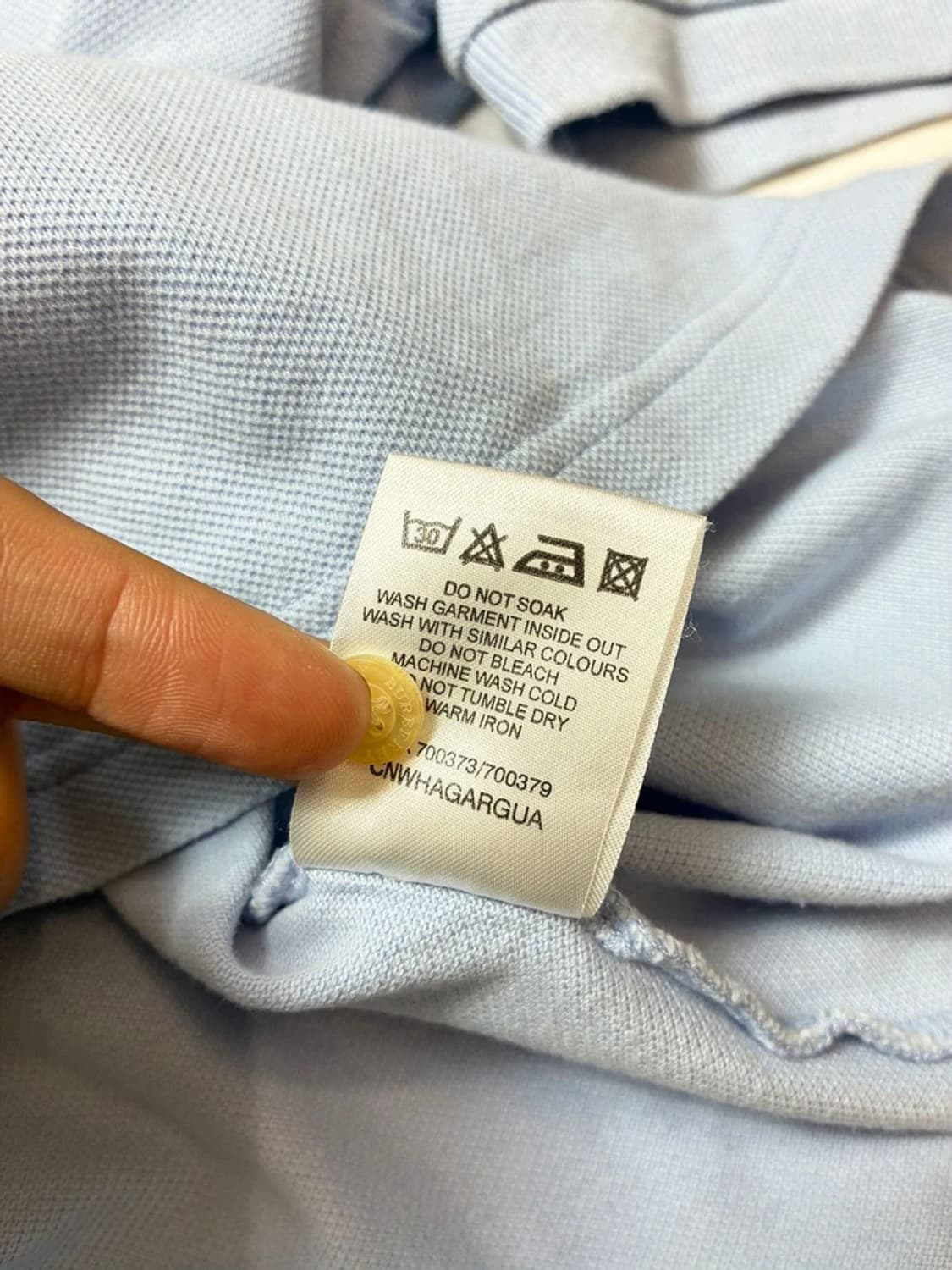 버버리 00's 클래식 로고 자수 반팔 카라 티셔츠 PN9011 상품이미지8