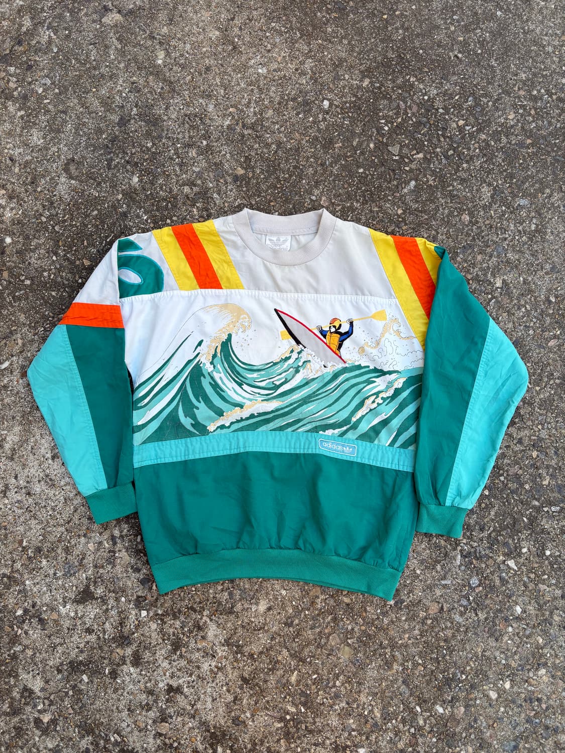 -80s 아디다스 올드스쿨 맨투맨 웜업 점퍼  상품이미지1