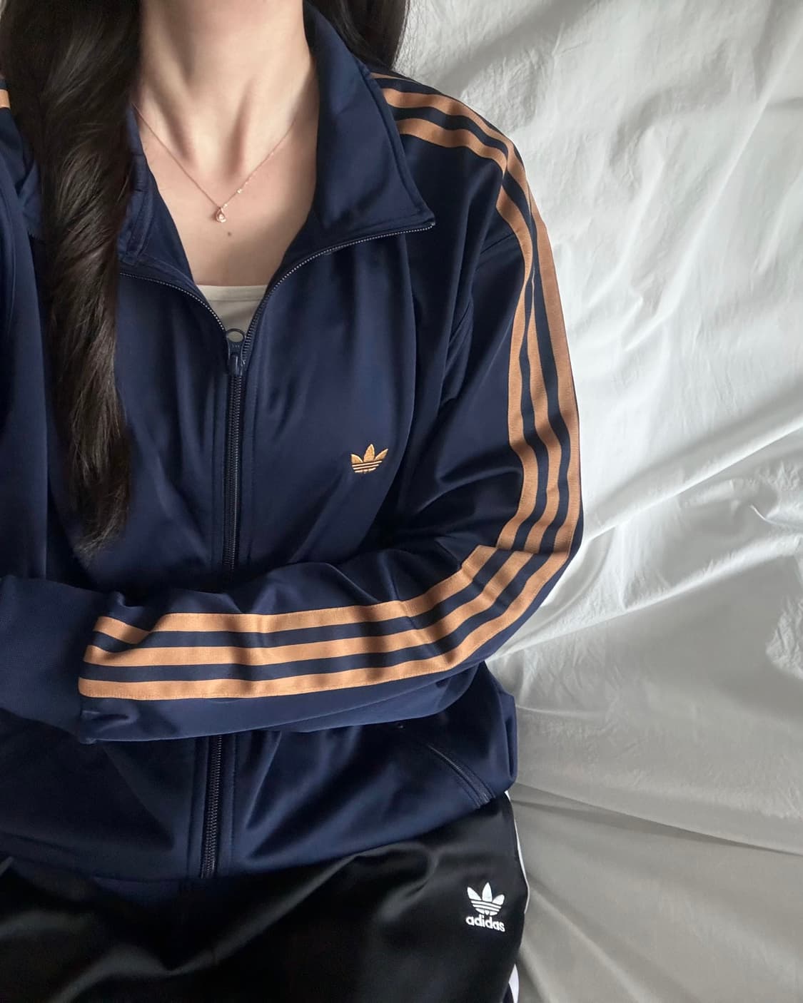 아디다스 네이비&오렌지 BB 베켄바우어 투웨이 져지 상품이미지1