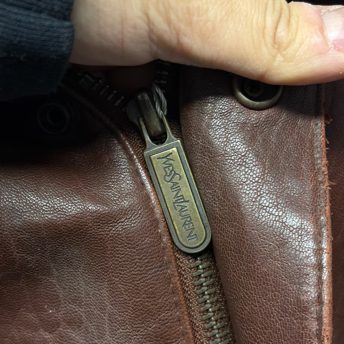 입생로랑 램스킨 레더 자켓 상품이미지7