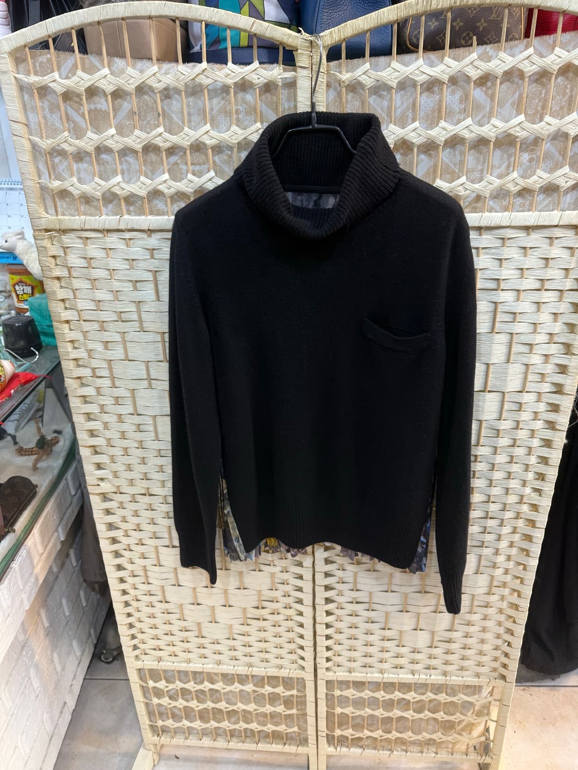 1/55-66 정품 사카이+잭슨폴록 터틀넥 니트 팝니다 상품이미지1