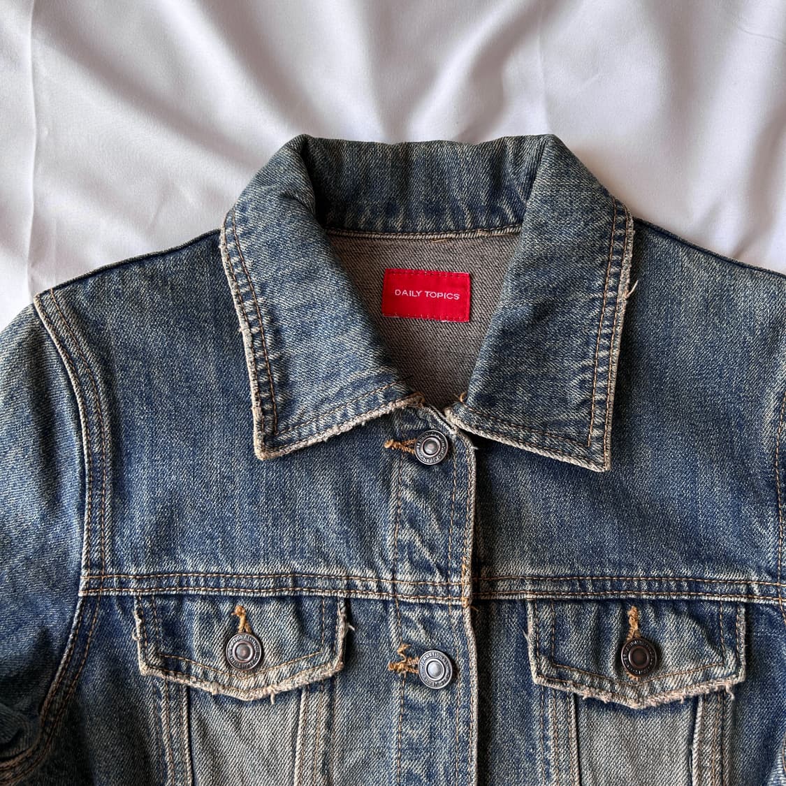 빈티지 옐로우틴 진청 데님자켓 상품이미지7