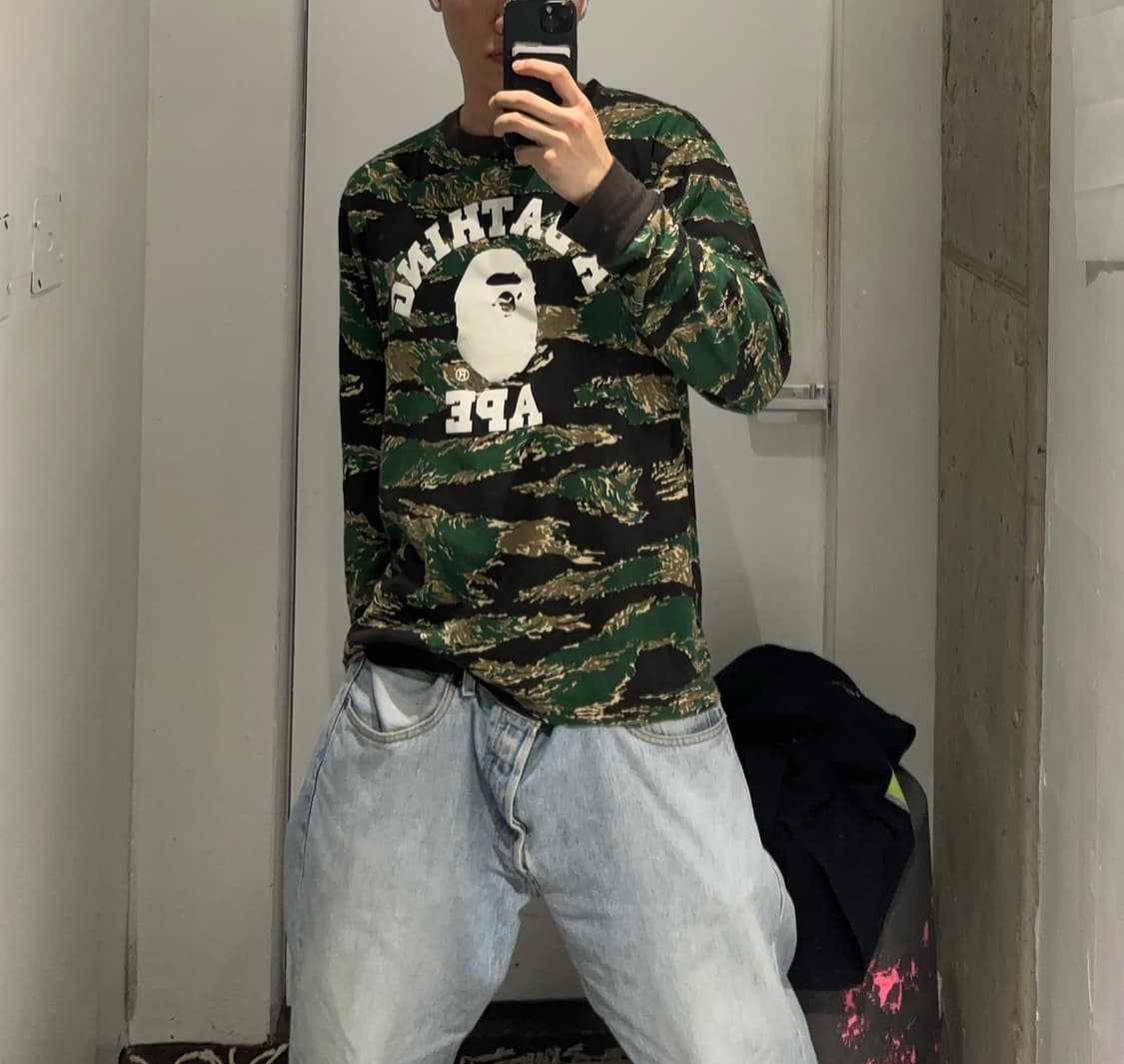 베이프 카모 롱슬리브 상품이미지1