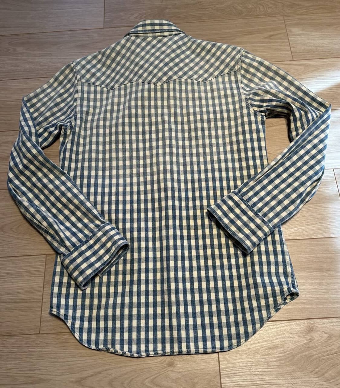 RRL(더블알엘) "Indigo Check Western Shirt" 상품이미지3