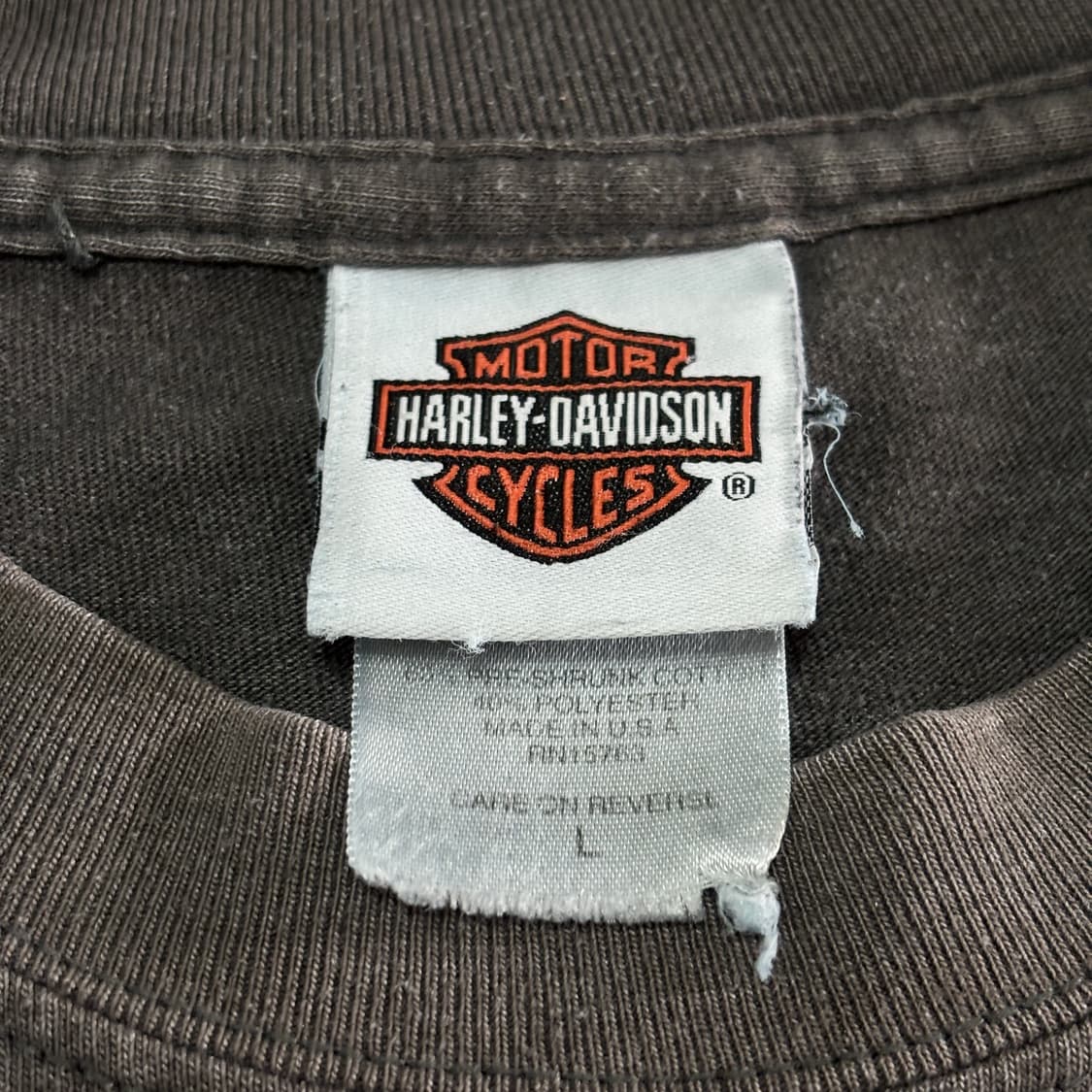 빈티지 할리데이비슨 라이트닝 롱슬리브 티셔츠 상품이미지5