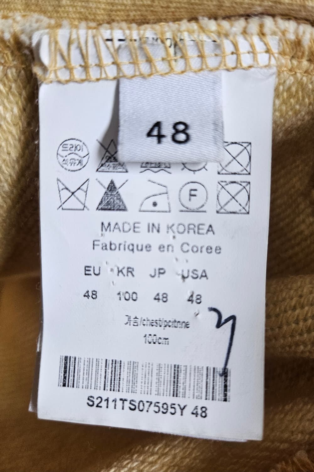 솔리드옴므 자수 백로고 남성 맨투맨 100 라운드 티셔츠 MM14 상품이미지6