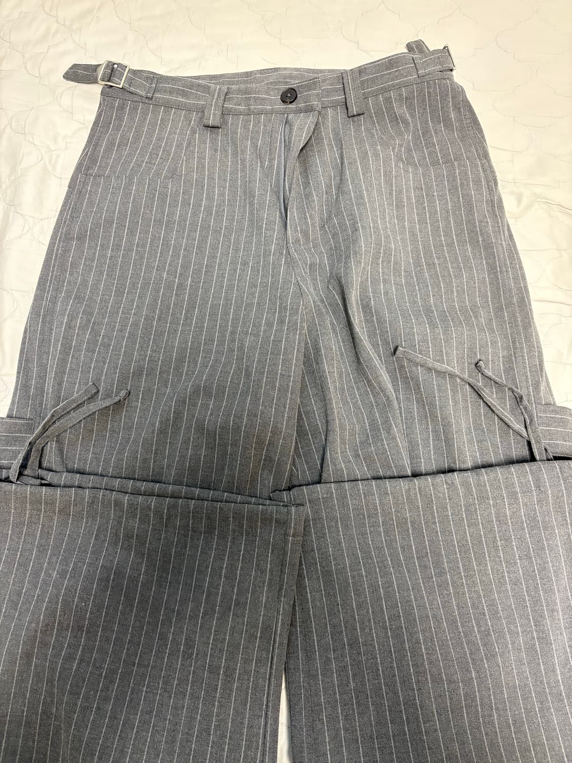 Kamien 247 ALL DAY STRIPE PANTS GRAY 상품이미지2