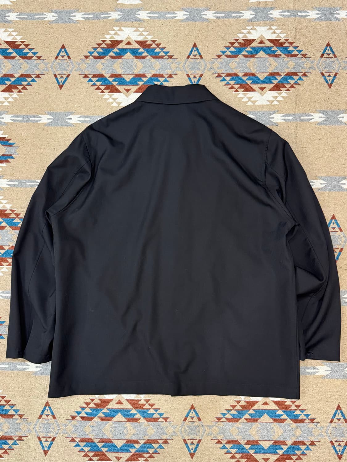 [3] 오라리 울 헤링본 오버 셔츠 블랙 25ss 상품이미지5