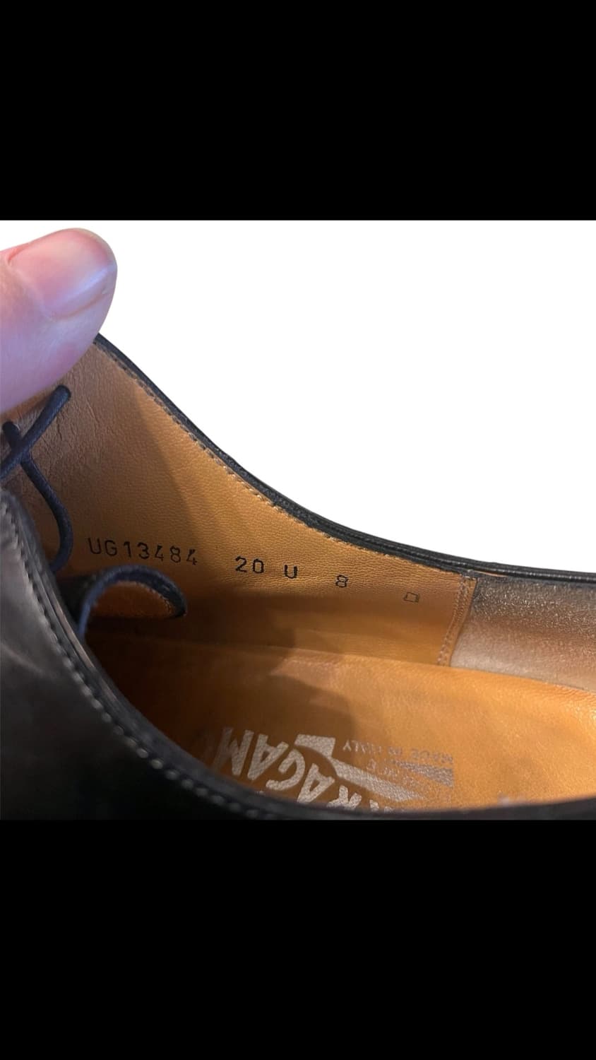 Salvatore Ferragamo 블랙 레이스업 더비 슈즈(실측265) 상품이미지4