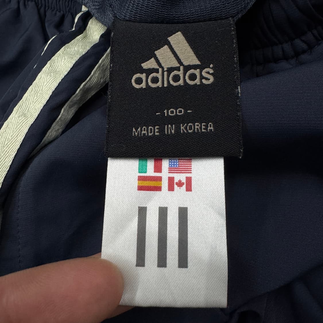 아디다스 00s 삼선 올드스쿨 와이드 바람막이 트랙팬츠 상품이미지6