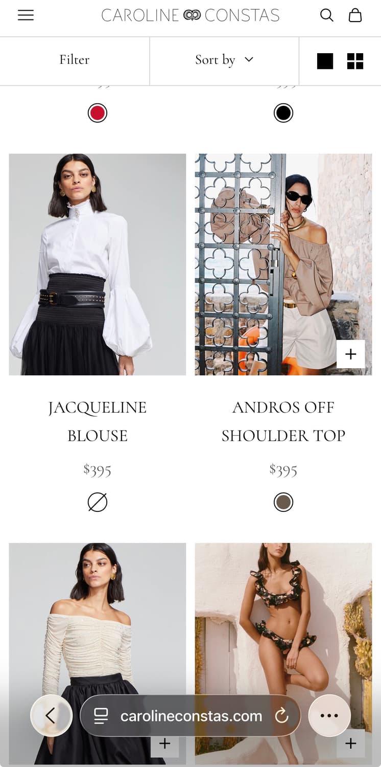 새상품 컨디션Caroline Constas 플로럴 블라우스 made in 상품이미지9