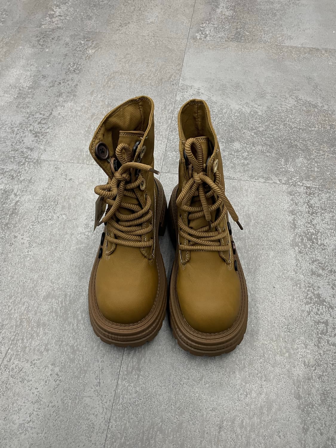 빈티지 하이탑 단추 통굽부츠 H1583 상품이미지3