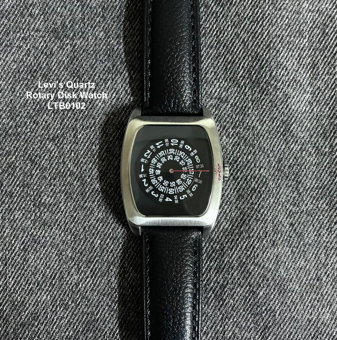 2000s Levi's Quartz Rotary Disk Watch 상품이미지2