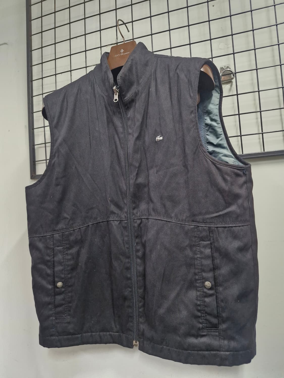 105XL 라코스테 빈티지 폴리에스터 조끼 베스트. 상품이미지3