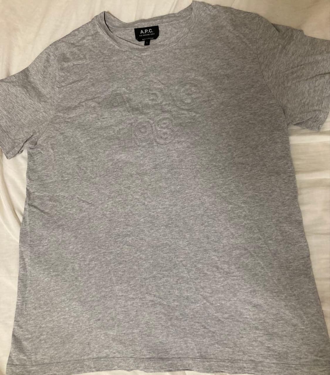 아페쎄 a.p.c / 레이즈로고 반팔티셔츠 그레이 / L 상품이미지2